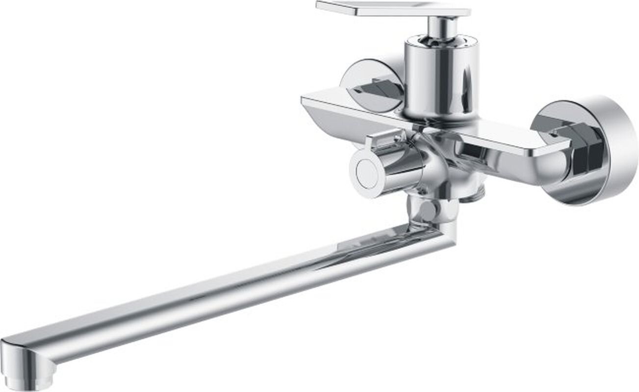 Изображение товара Смеситель для ванны и душа Haiba HB22589 с длинным изливом, хром