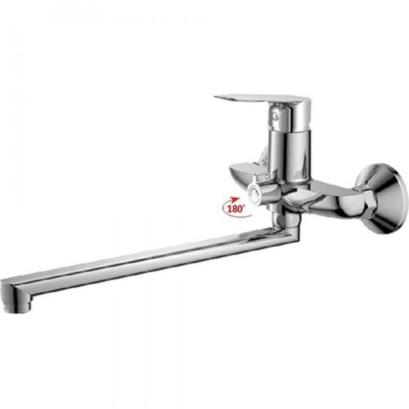 Изображение товара Смеситель для ванны и душа Haiba HB22506 с длинным изливом, хром