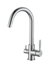 Изображение товара Смеситель для кухни Haiba HB76840 с подключением фильтра питьевой воды, хром