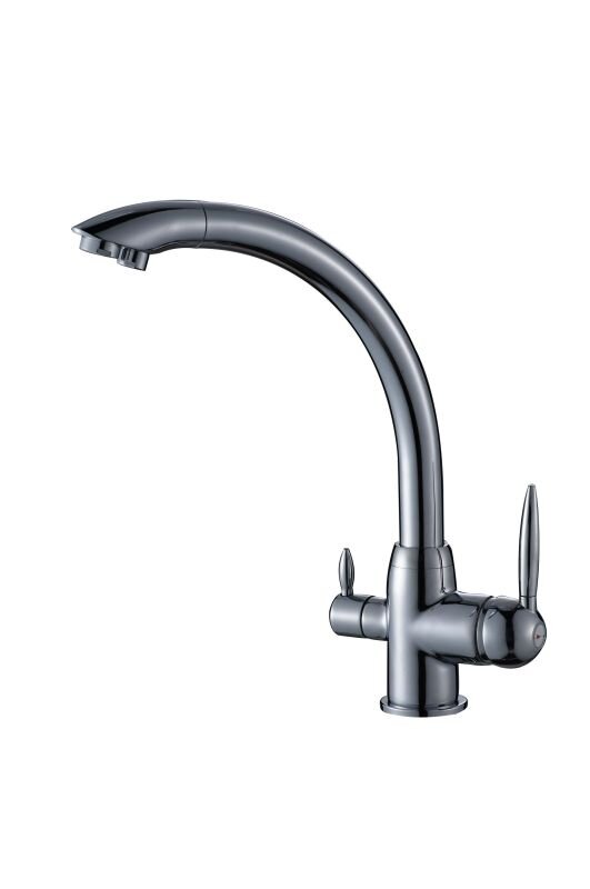 Изображение товара Смеситель для кухни Haiba HB76845 с подключением фильтра питьевой воды хром