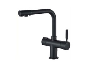 Изображение товара Смеситель для кухни Haiba HB70088-7 с подключением фильтра питьевой воды черный