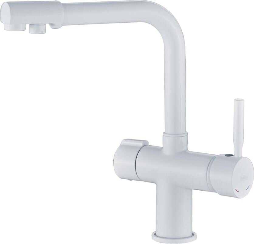 Изображение товара Смеситель для кухни Haiba HB70088-8 с подключением фильтра питьевой воды белый