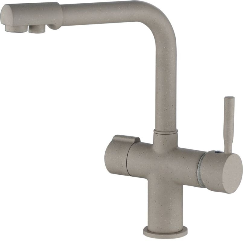 Изображение товара Смеситель для кухни Haiba HB70088-9 подключение фильтра питьевой воды бежевый