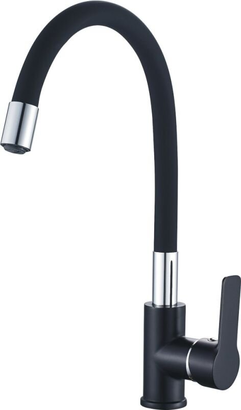 Изображение товара Смеситель Haiba HB70113-7 с гибким изливом, черный