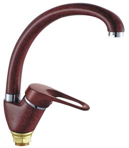 Изображение товара Смеситель для кухни Haiba HB4113-11, бордовый