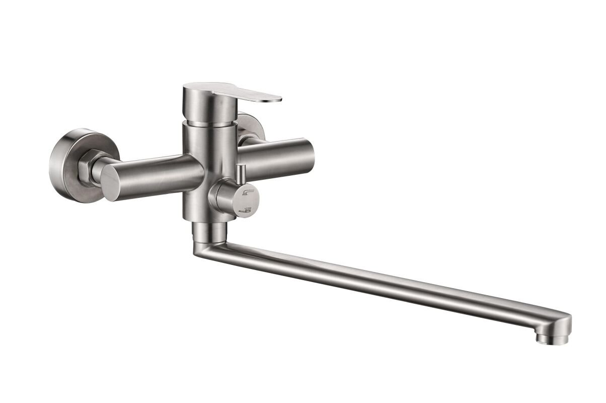 Изображение товара Смеситель для ванны и душа Haiba HB22801 с длинным изливом, сталь