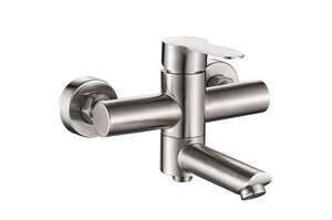 Изображение товара Смеситель для ванны и душа Haiba HB60801, излив является переключателем на лейку, сталь