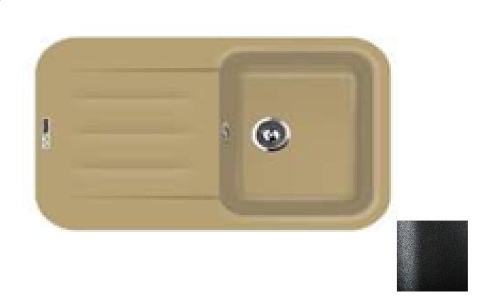 Изображение товара Кухонная мойка Lava L11.LAV, черный металлик (Lava)