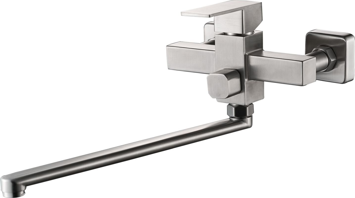 Изображение товара Смеситель для ванны и душа Haiba HB22803 с длинным изливом, сталь