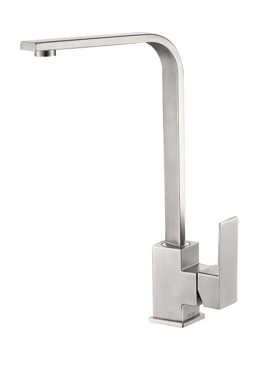 Изображение товара Смеситель для кухни Haiba HB70803 стальной однорычажный с Г-образным изливом