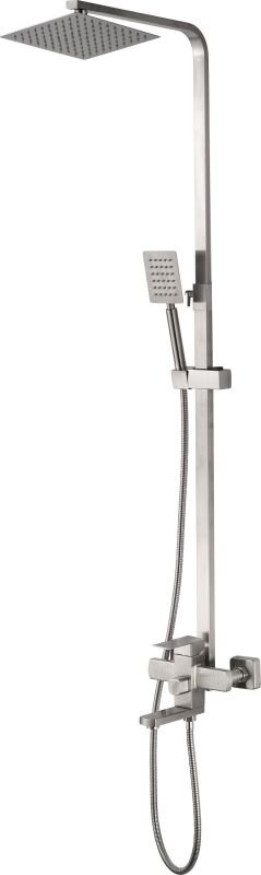 Изображение товара Душевая система Haiba HB24803 с верхним душем и изливом, сталь, стиль стандарт