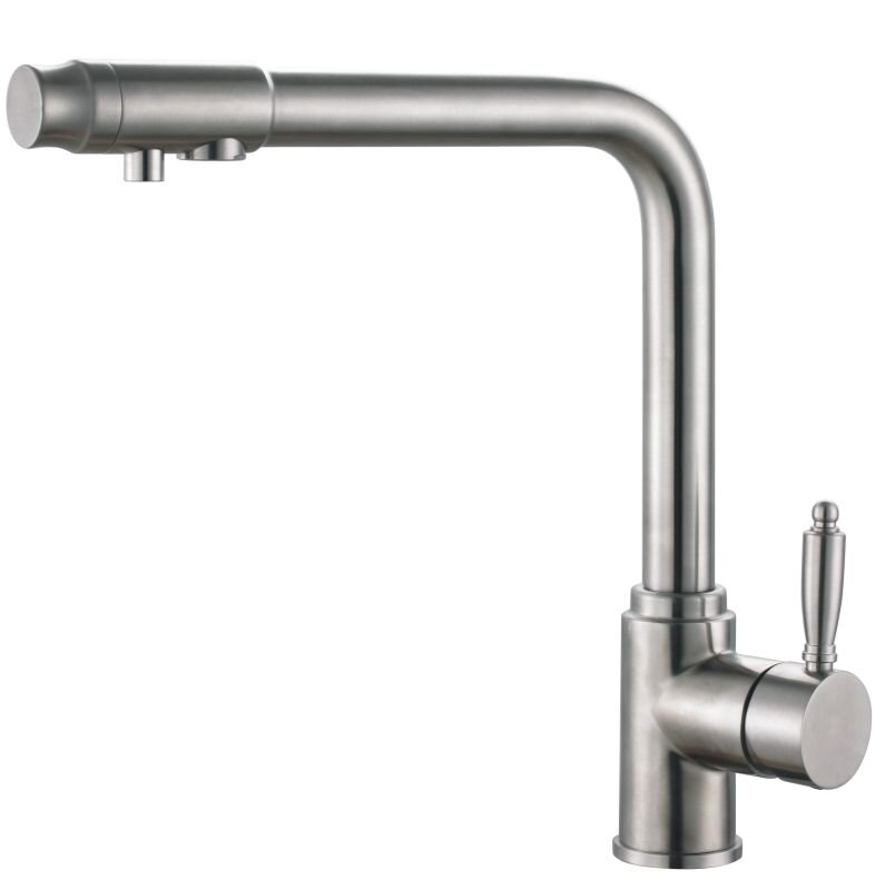 Изображение товара Смеситель для кухни Haiba HB70301 с подключением фильтра питьевой воды, сталь