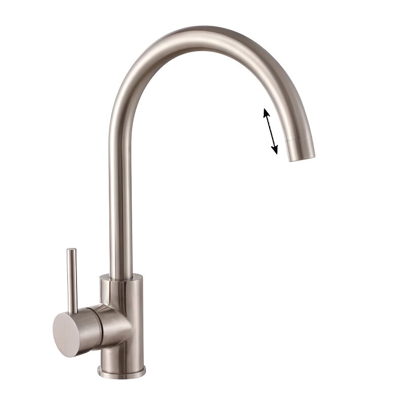 Изображение товара Смеситель для кухни Haiba HB70304-3, сталь