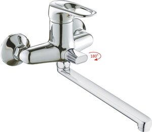 Изображение товара Смеситель для ванны и душа Haiba HB2204 с длинным изливом, хром