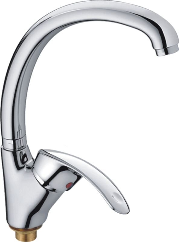 Изображение товара Смеситель Haiba HB4421 для кухни с однорычажным управлением, хром, 21.1 см излив