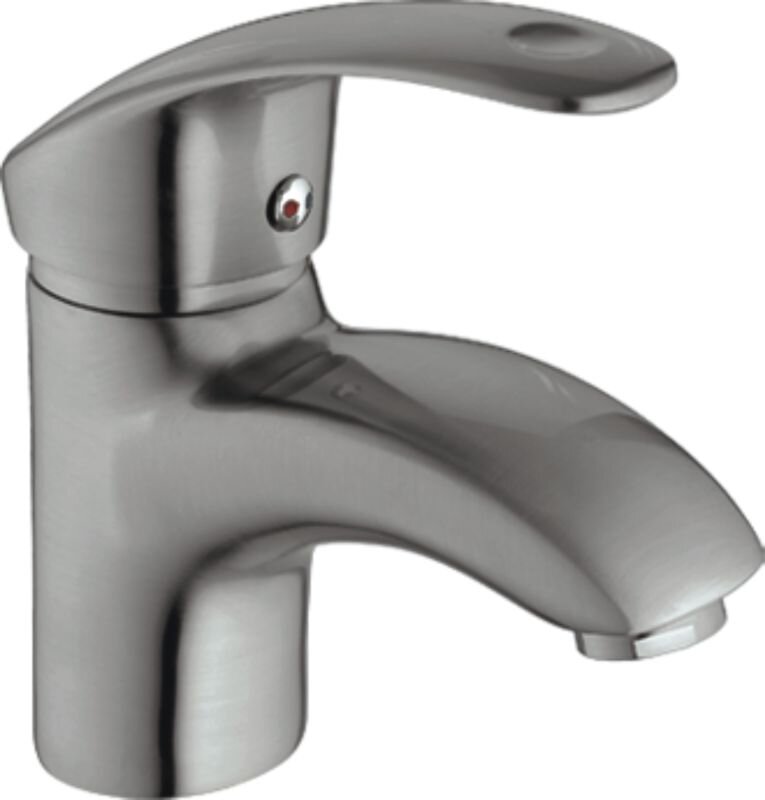 Изображение товара Смеситель для раковины Haiba HB1021-5 сатиновый однорычажный с гибкой подводкой