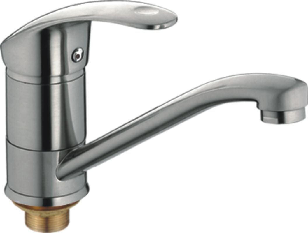 Изображение товара Смеситель для раковины Haiba HB4521-5 сатин однорычажный поворотный излив