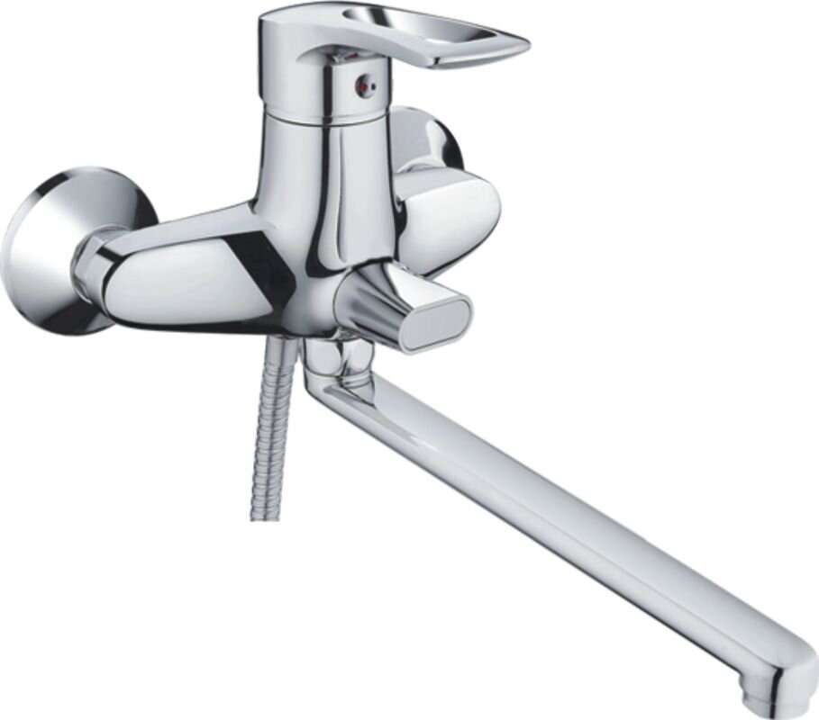 Изображение товара Смеситель Haiba HB2266 для ванны и душа с длинным изливом хром