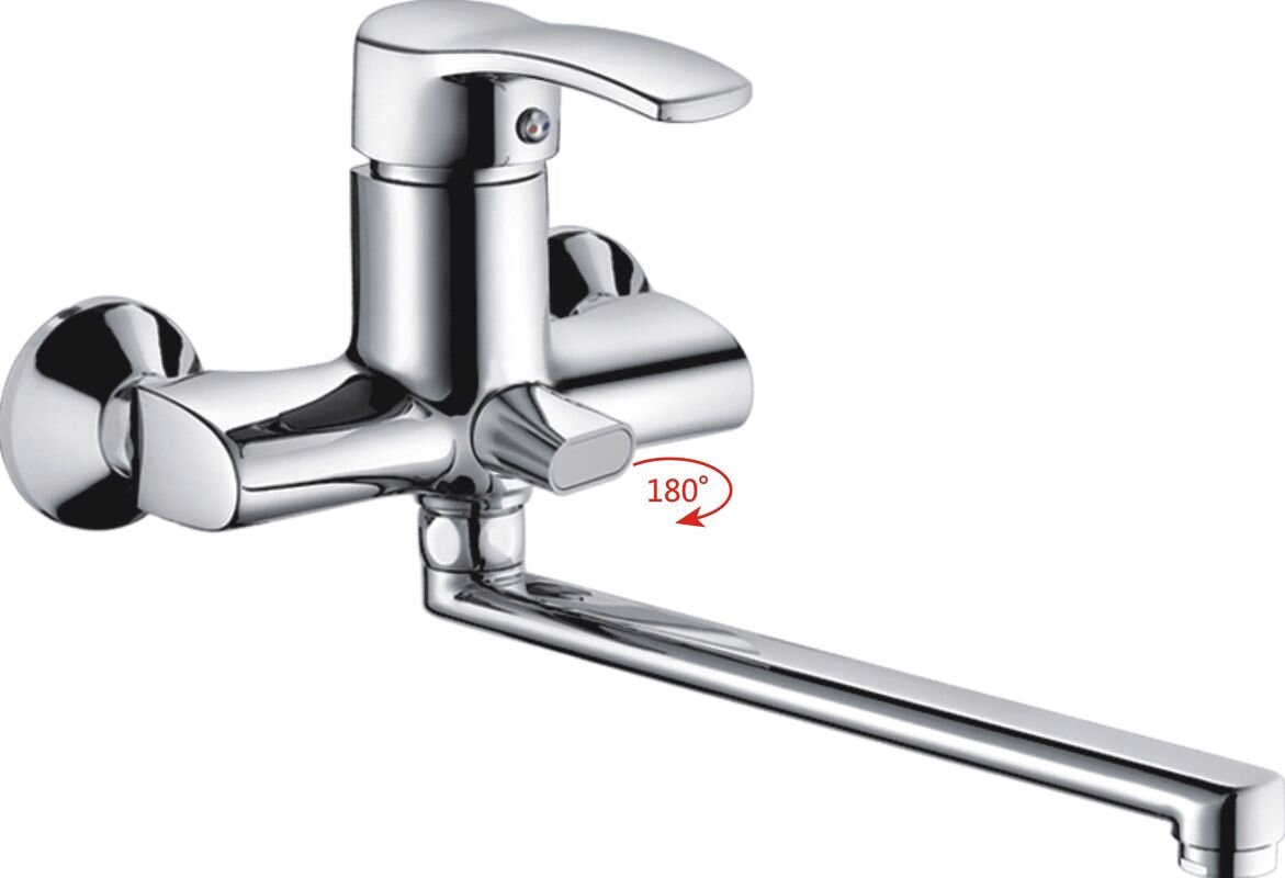 Изображение товара Смеситель Haiba HB2270 с длинным изливом для ванны и душа