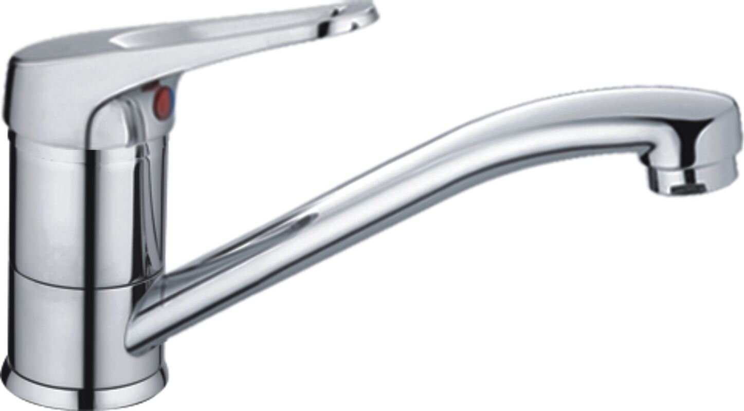 Изображение товара Смеситель для кухни Haiba HB4513 с однорычажным управлением и хромированным покрытием