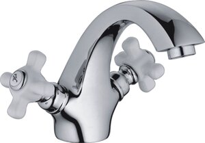 Изображение товара Смеситель для раковины Haiba HB1018 с керамическими ручками, хром