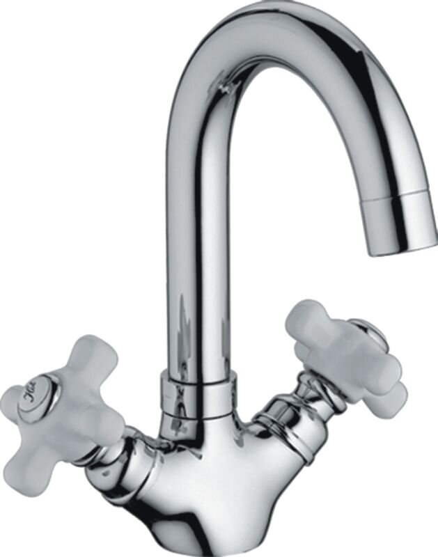 Изображение товара Смеситель для раковины Haiba HB1218 с керамическими ручками, хром