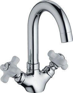 Изображение товара Смеситель для раковины Haiba HB1218 с керамическими ручками, хром