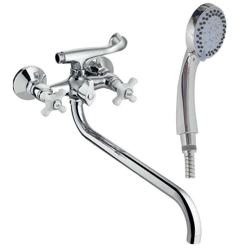 Изображение товара Смеситель для ванны и душа Haiba HB2018 с длинным изливом, хром