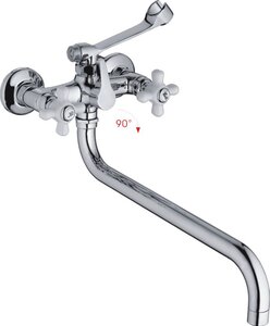 Изображение товара Смеситель для ванны и душа Haiba HB2618 с длинным изливом, хром