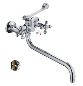 Изображение товара Смеситель для ванны и душа Haiba HB2619-3 с длинным изливом, хром