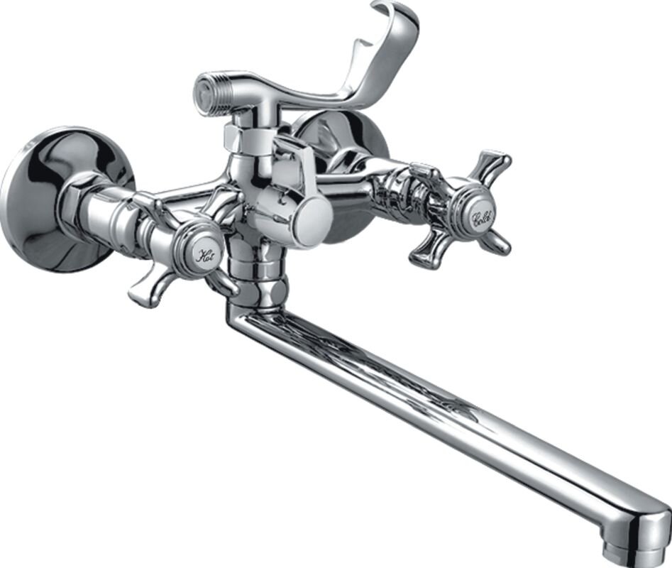 Изображение товара Смеситель для ванны и душа Haiba HB2124 с длинным изливом хром