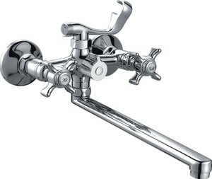 Изображение товара Смеситель для ванны и душа Haiba HB2224 с длинным изливом, хром