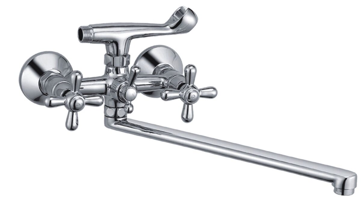 Изображение товара Смеситель для ванной и душа Haiba HB2125 с длинным изливом хром