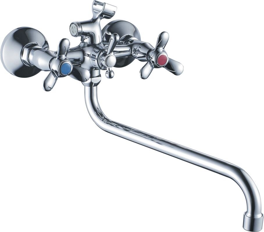 Изображение товара Смеситель для ванны и душа Haiba HB2212 с длинным изливом хром