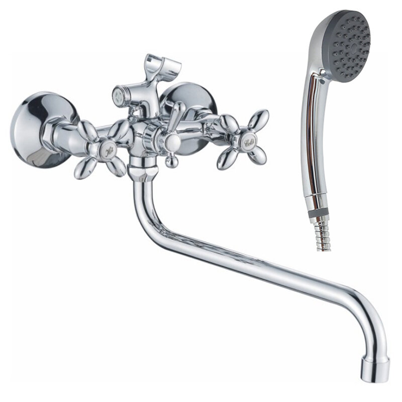 Изображение товара Смеситель Haiba HB2227 с длинным изливом для ванны и душа