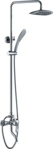 Изображение товара Душевая система Haiba HB2405 с верхним душем и ручной лейкой, с изливом, хром