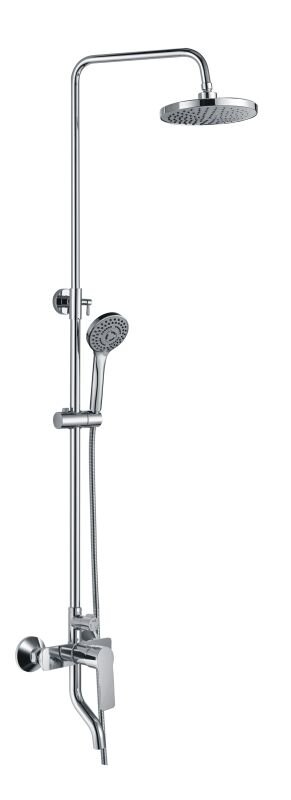 Изображение товара Душевая система Haiba HB2414 хром с верхним и ручной лейкой