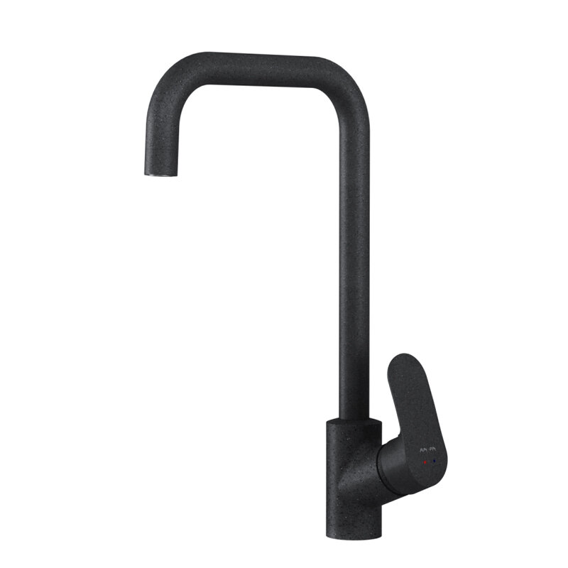 Изображение товара Смеситель для кухни Am.Pm Like F8006022 черный высокий and поворотный излив