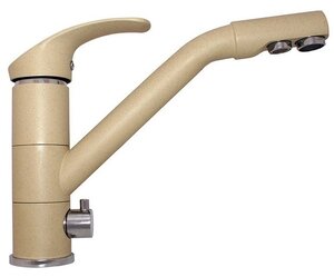 Изображение товара Смеситель Paini Pilot 04AV543KM, для кухонной мойки, с каналом для питьевой воды, бежевый гранит