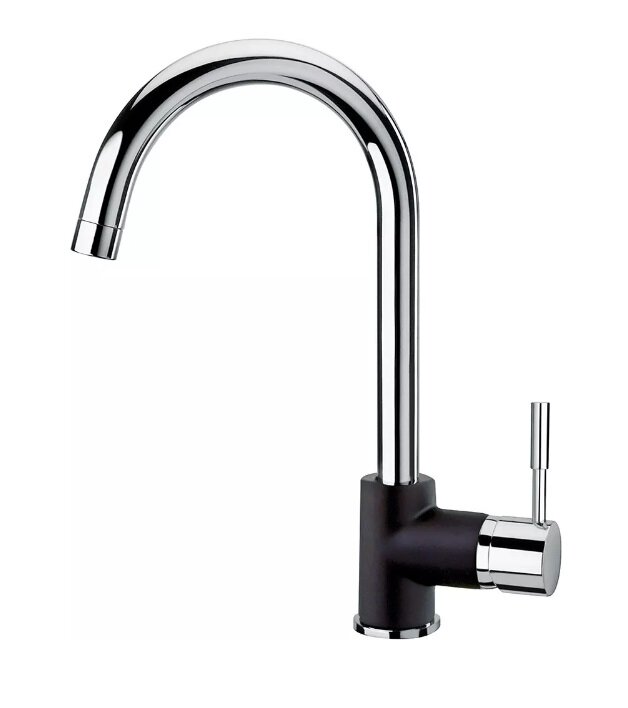 Изображение товара Современный смеситель Paini Cox 78H4572CRL2LMKM для кухонной мойки черный хром