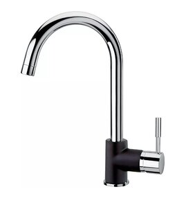 Изображение товара Смеситель Paini Cox 78H4572CRL2LMKM для кухонной мойки, черный/хром