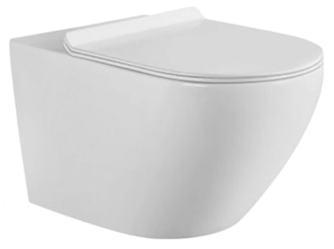 Изображение товара Подвесной безободковый унитаз Aquanet Cetus W Short, белый