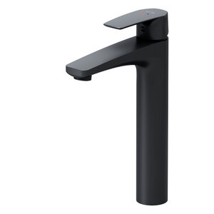 Изображение товара Смеситель Am.Pm Gem F90A92022 для раковины, высокий, без донного клапана, черный матовый
