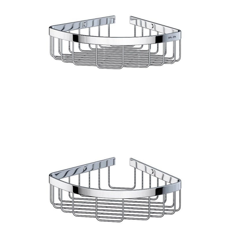 Изображение товара Угловые полки Am.Pm Sense L из нержавеющей стали хромированные, Германия