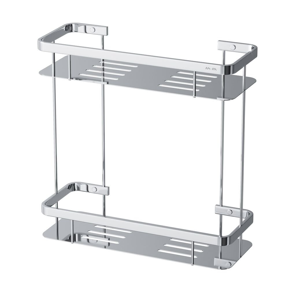 Изображение товара Полка Am.Pm Sense L двухъярусная хром для ванной и кухни