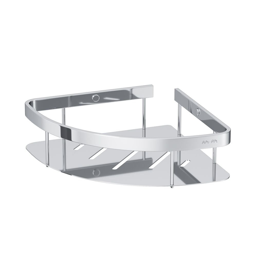Изображение товара Угловая настенная полка Am.Pm Sense L из нержавеющей стали хром