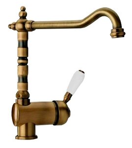 Изображение товара Смеситель Paini Cucina 64F3588ANTKM для кухонной мойки, излив Барокко, старая бронза