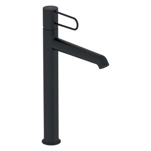 Изображение товара Смеситель для раковины Jacob Delafon Odeon Rive Gauche E21031-BL-BL, высокий, без донного клапана, корпус черный, ручка черная