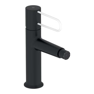 Изображение товара Смеситель для биде Jacob Delafon Odeon Rive Gauche E21033-00-BL, с донным клапаном, корпус черный, ручка белая