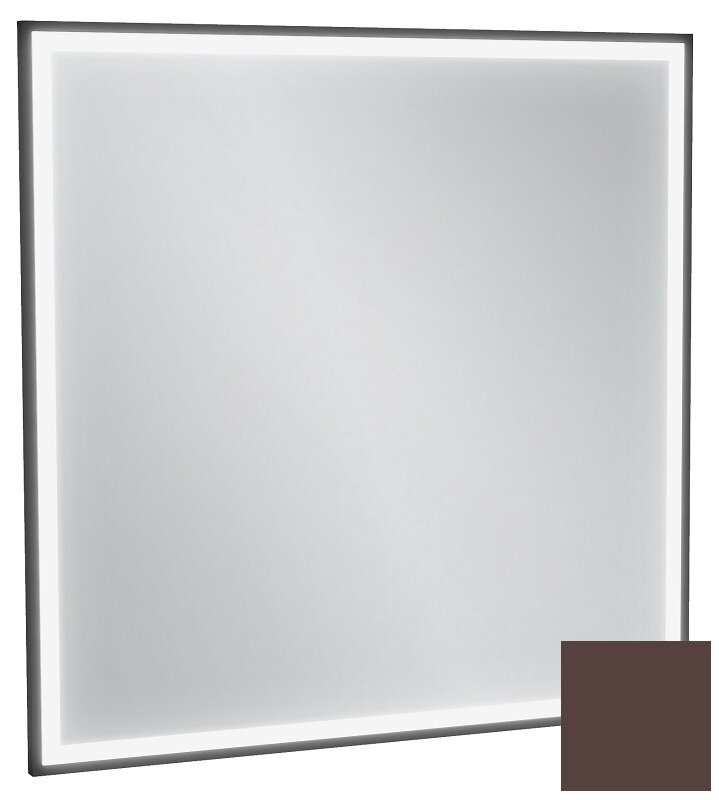 Изображение товара Зеркало Jacob Delafon Allure EB1435-F32 с подсветкой, 80x80 см, коричневое сатиновое покрытие